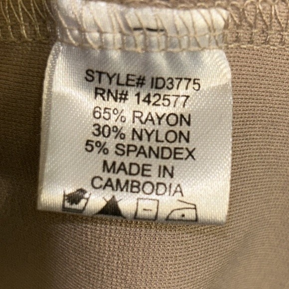 Iris Tank Mini Dress Tan Body-con V neck Stretch size S - Picture 8 of 8